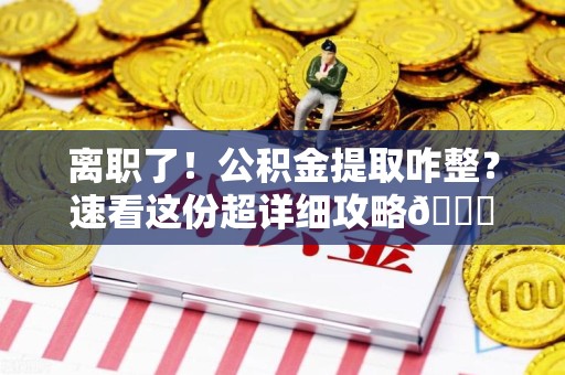 阜南离职了！公积金提取咋整？速看这份超详细攻略😎